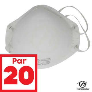 Masques protection anti-poussière FFP1. x20