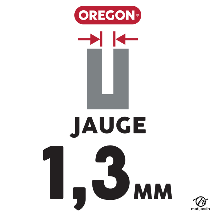 Guide tronçonneuse Oregon 40 cm. 3/8" 1,3 mm 67 maillons 160MPGD025 Micro Lite