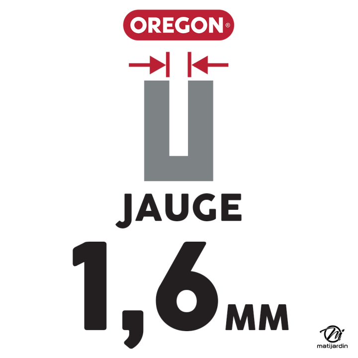 Guide tronçonneuse Oregon 45 cm. 3/8" 1,6 mm 66 maillons 183SFHD025 Pro Am