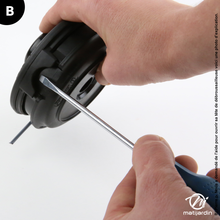 Tête débroussailleuse 2 fils SuperPro. Tap & Go. Ø 130 mm. Automatique F 10x1,25. Tecomec.