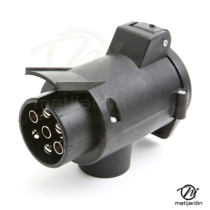 Prise mâle/femelle pour remorque, attelage. 7-13 broches