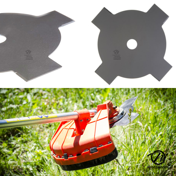 Lame 4 dents débroussailleuse. Ø 230 mm. Alésage 25,4 mm. Epaisseur 1,5 mm