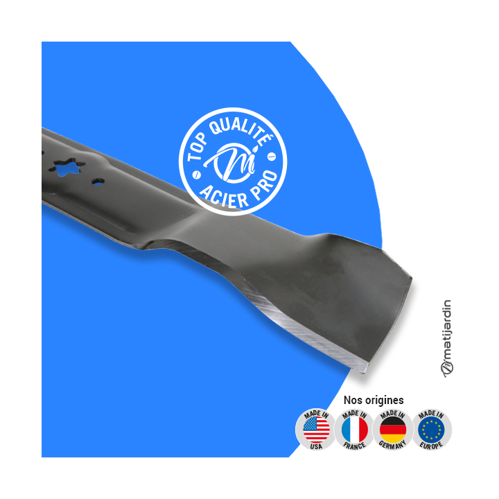 Lame tondeuse pour MTD coupe de 42" 742-04126 coupe 54 cm