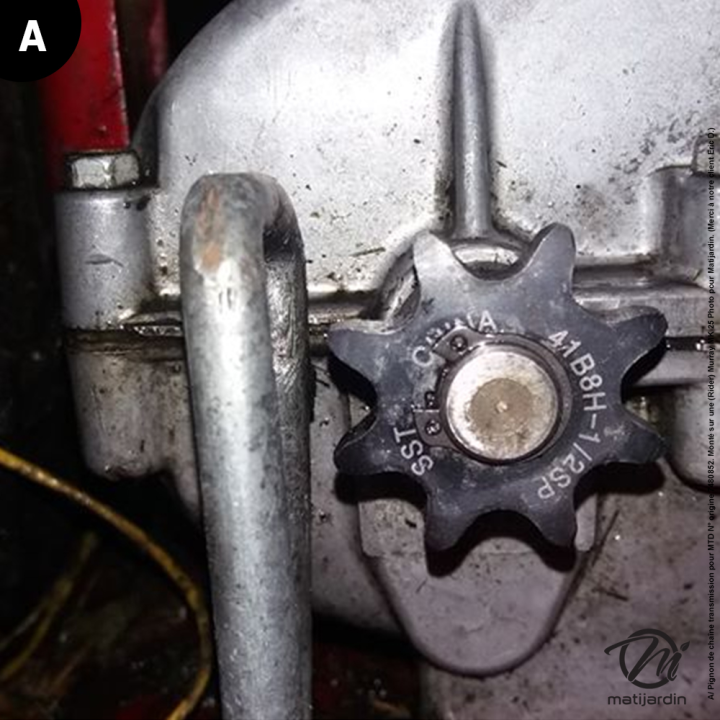 Pignon de chaîne transmission pour MTD N° origine 7480852