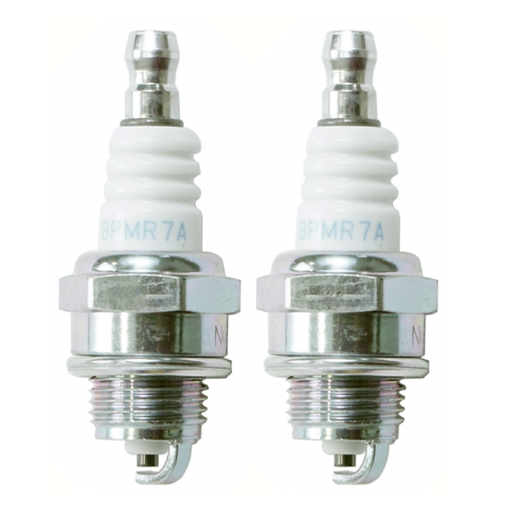 Bougie d'allumage NGK pour débroussailleuse, tronçonneuse. Type BPMR7A. Par 2