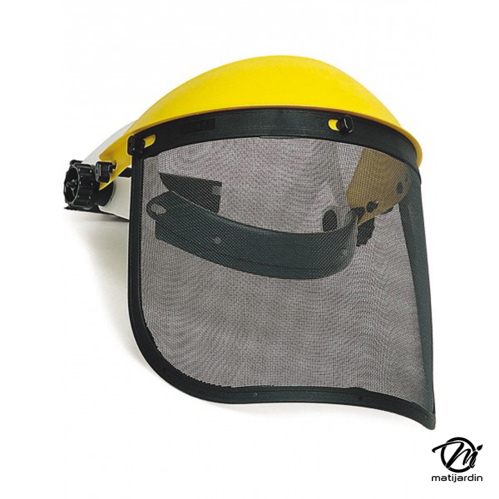 Visière de protection avec écran grillagé