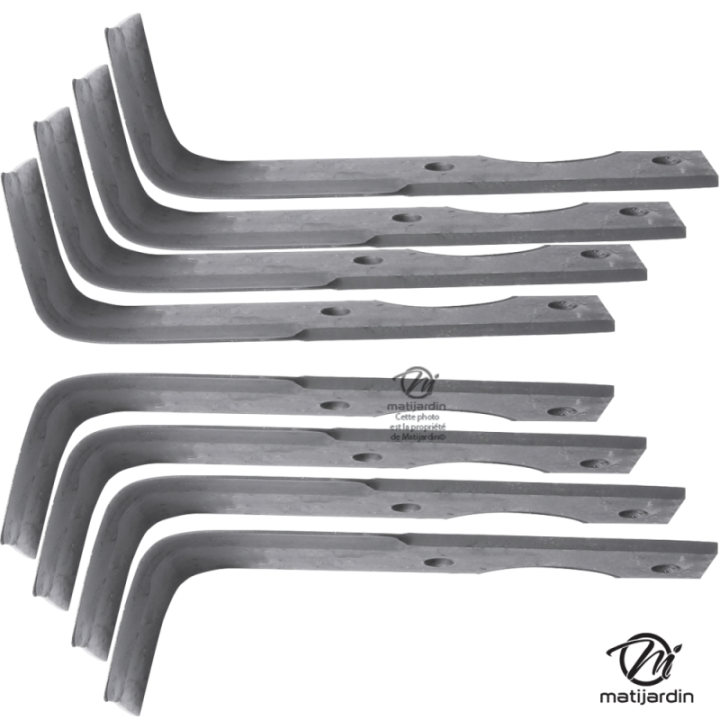 Outils, couteaux de fraise pour Agria N° 1250-254, 25498, 1250-257 97, 25497