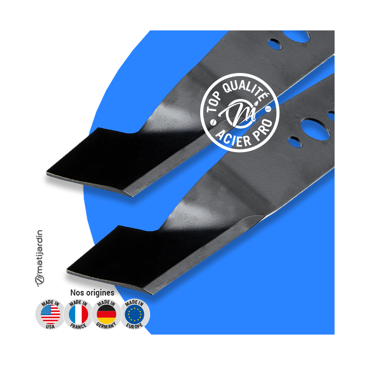 Lame tondeuse pour Castelgarden Bingo. N° 181004117/1. Coupe 37 cm