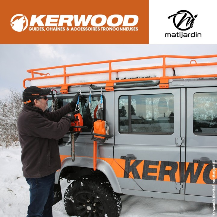 Chaîne Kerwood pour tronçonneuse 3/8" 1,5 mm. 77 maillons. Gouge profil demi carré