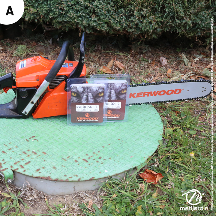 Guide tronçonneuse Kerwood 45 cm .325" 1,5 mm. 72 maillons. 18C3KLWA