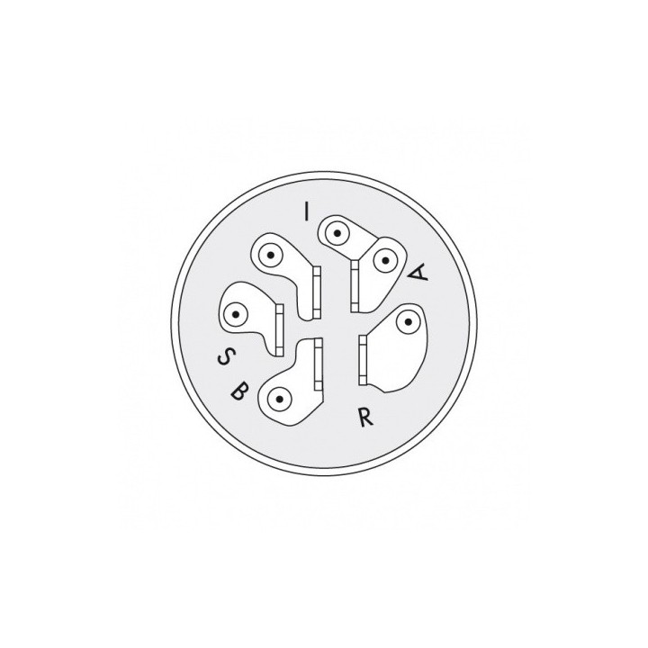 Contacteur à clé pour allumage à batterie 5 bornes