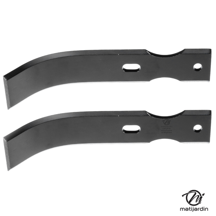 Outils, couteaux de fraises universels reversibles. Type bineur large. Longueur : 210 mm