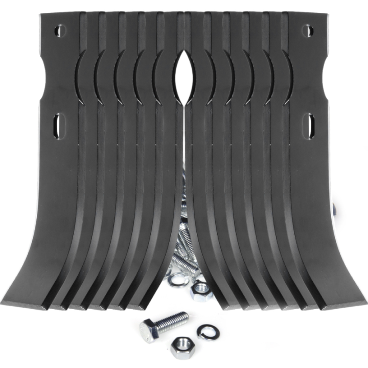 Outils, couteaux de fraises universels reversibles. Type bineur large. Longueur : 210 mm
