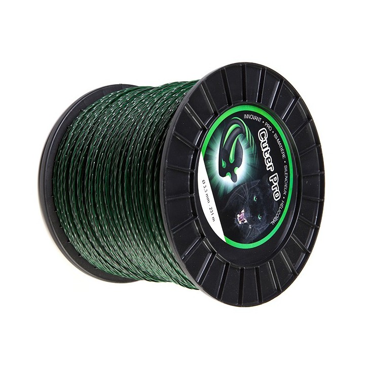 Fil débroussailleuse nylon Cuter'Pro 3 mm x 231 m. Hélicoïdal. Bobine