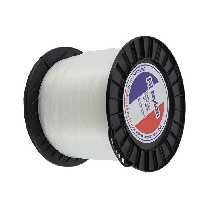 Fil débroussailleuse nylon 2 mm x 503 m. Rond. Blanc. Bobine