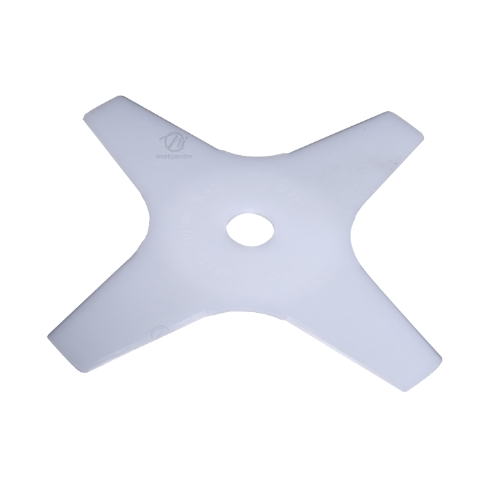 Lame nylon 4 dents débroussailleuse. Ø 250 mm. Alésage 25,4 mm. Epaisseur 3,5 mm