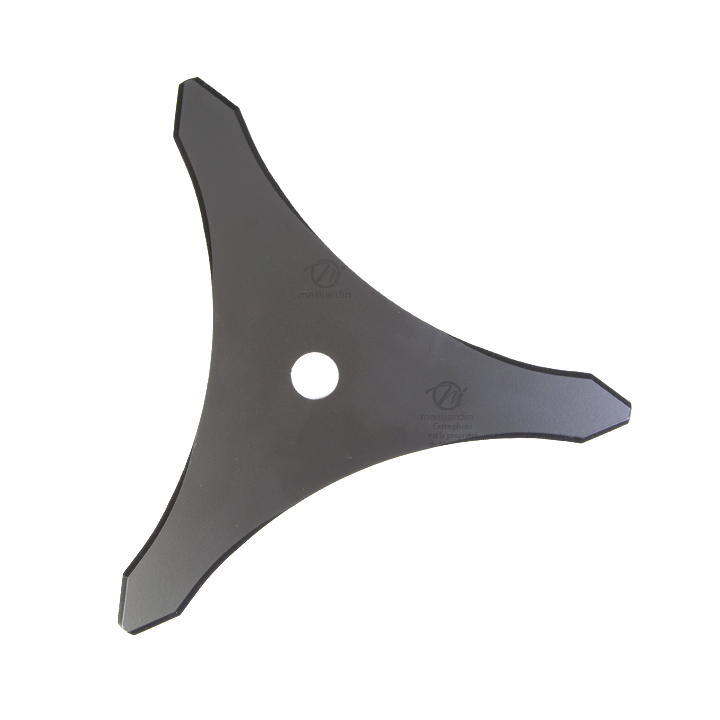 Lame 3 dents débroussailleuse. Ø 350 mm. Alésage 25,4 mm. Epaisseur 4 mm