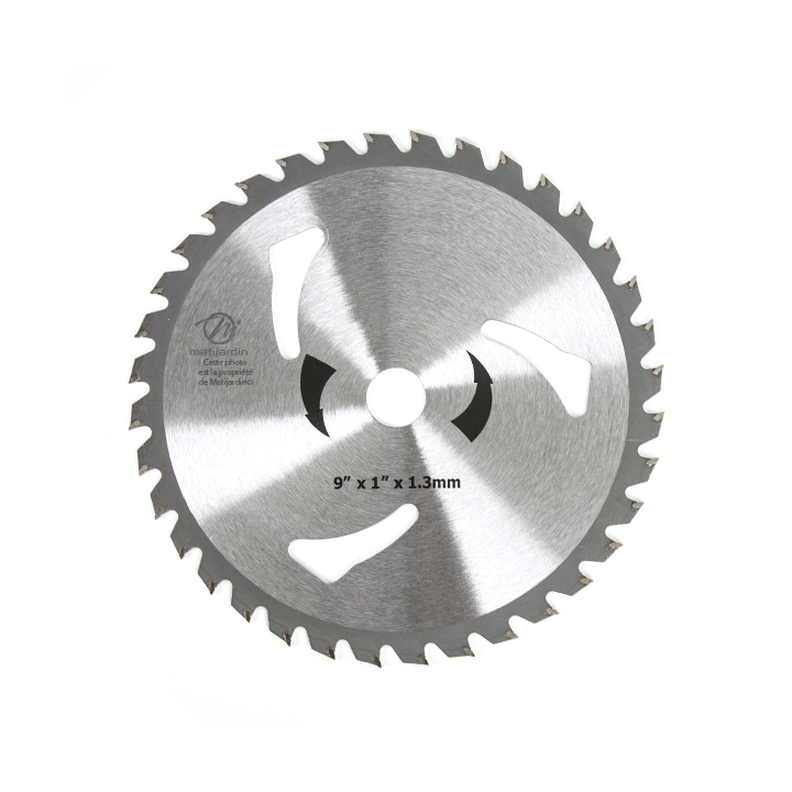 Lame disque carbure tungstène 36 dents débroussailleuse. Ø 230 mm. Alésage 25,4 mm. Epaisseur 1,3 mm