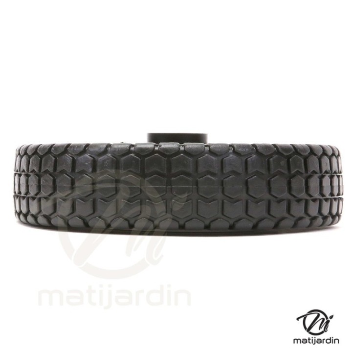 Roue de tondeuse universelle. Ø 180 mm. Livrée avec jeu de bagues