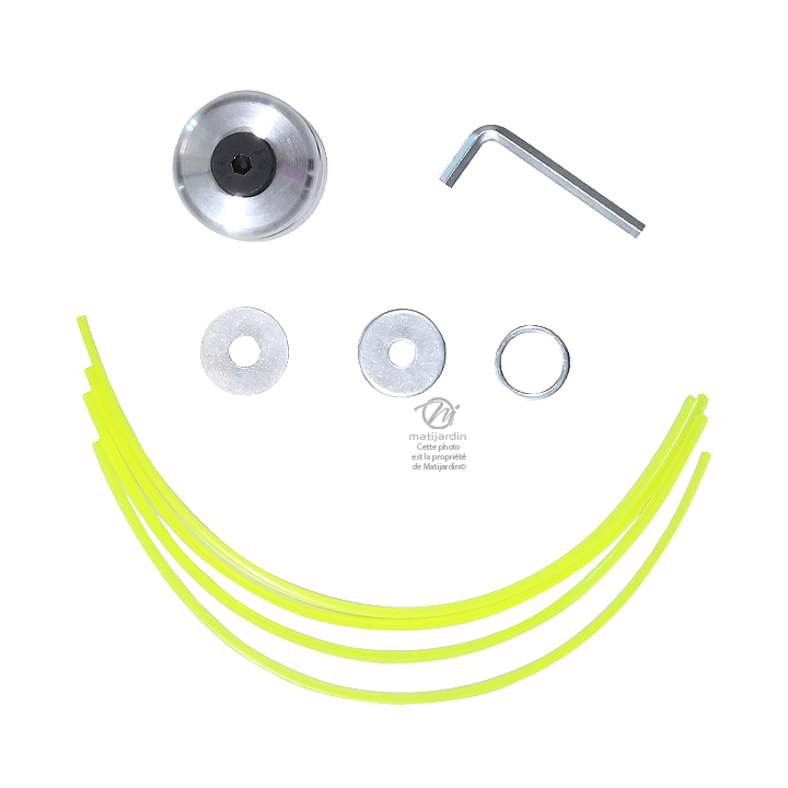 Tête débroussailleuse araignée. 2 brins. Alu/alu. Universelle.