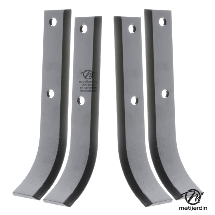 Outils, couteaux de fraises. Type bineur large. Ø de travail : 360 mm. Longueur : 225 mm