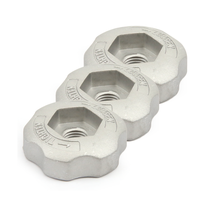 Ecrou de serrage pour tête débroussailleuse 2 fils nylon