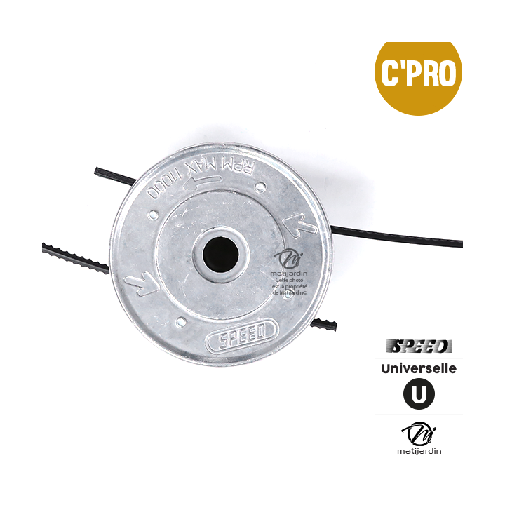 Tête débroussailleuse 2 fils. Alu. Universelle. Speed