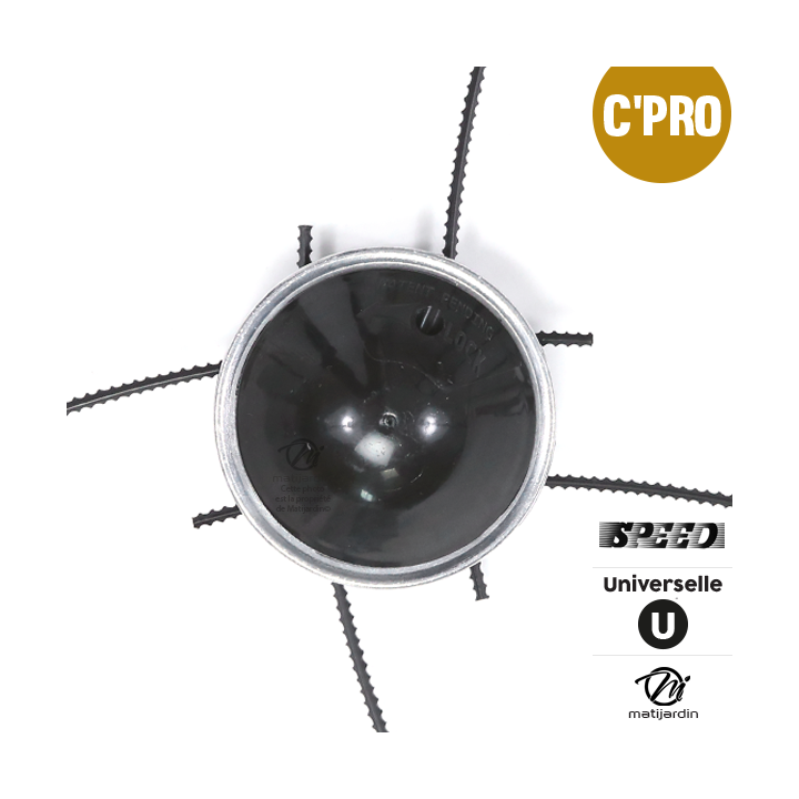 Tête débroussailleuse 4 fils. Alu. Universelle. Speed