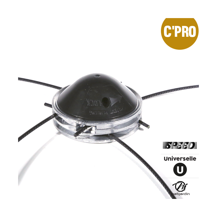 Tête débroussailleuse 4 fils. Alu. Universelle. Speed