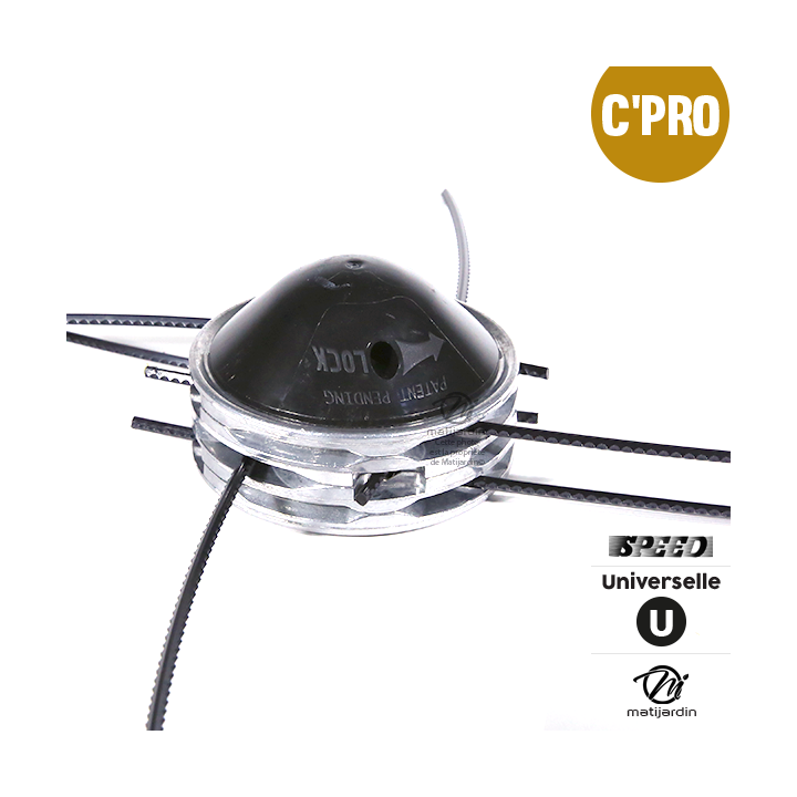 Tête débroussailleuse 6 fils. Alu. Universelle. Speed