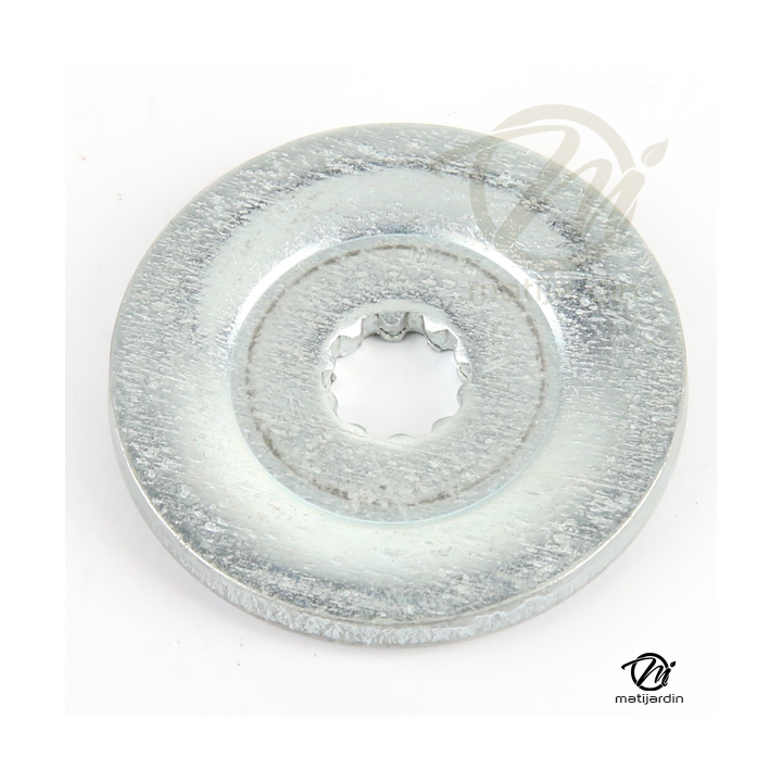 Flasque d'appui inférieur pour renvoi d'angle. 10 cannelures