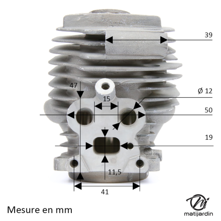 Cylindre & piston pour Husqvarna / Partner K750 51mm