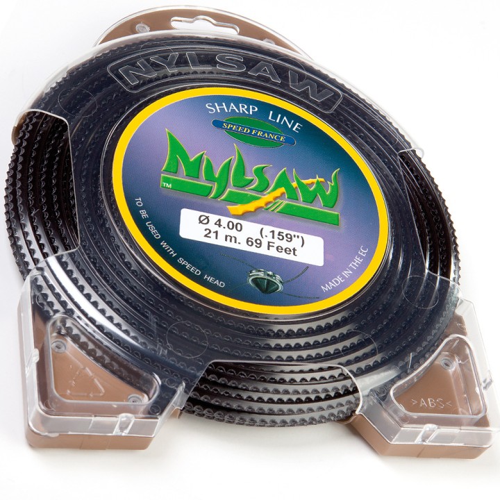 Fil nylon Nylsaw 4 mm x 21 m cranté blister