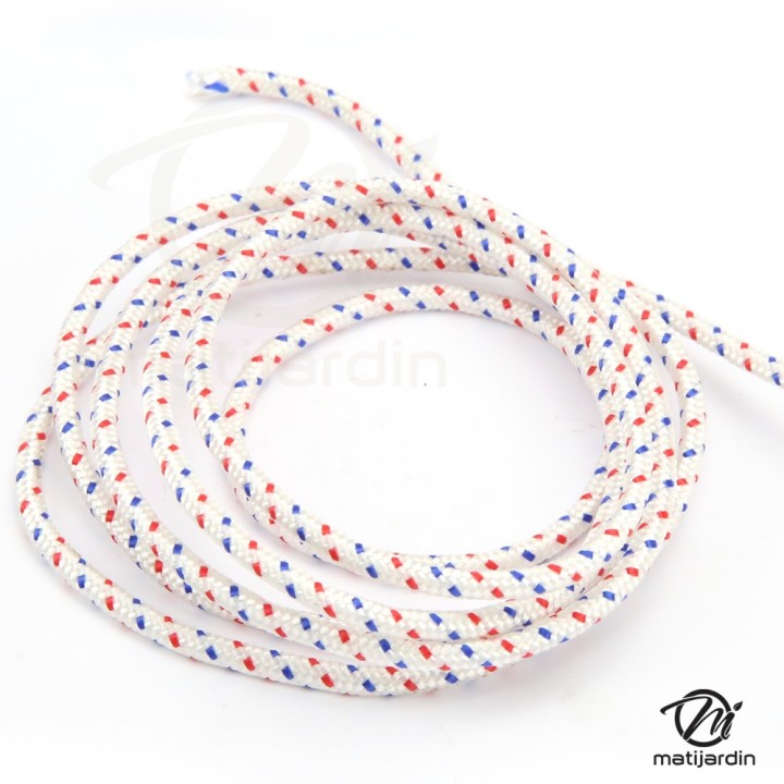 Corde de lanceur nylon Ø 5 mm x 2 m cordon 16 fuseaux