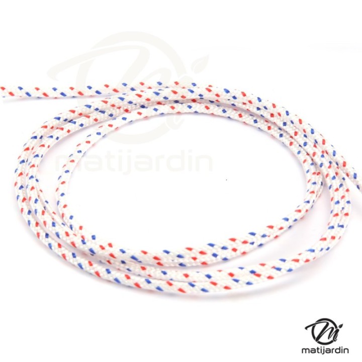 Corde de lanceur nylon Ø 4 mm x 2 m cordon 16 fuseaux