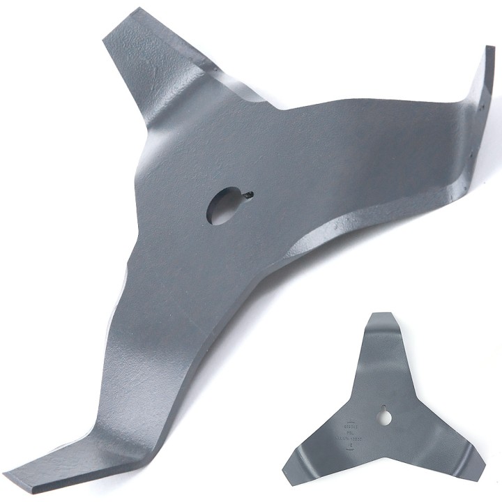 Lame débroussailleuse 3 dents recourbées. Ø 300 mm. Alésage 20 mm. Epaisseur 4 mm