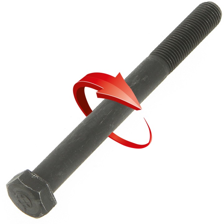 Vis de lame. Ø 9,5 mm. Longueur 120 mm. Pas à droite.