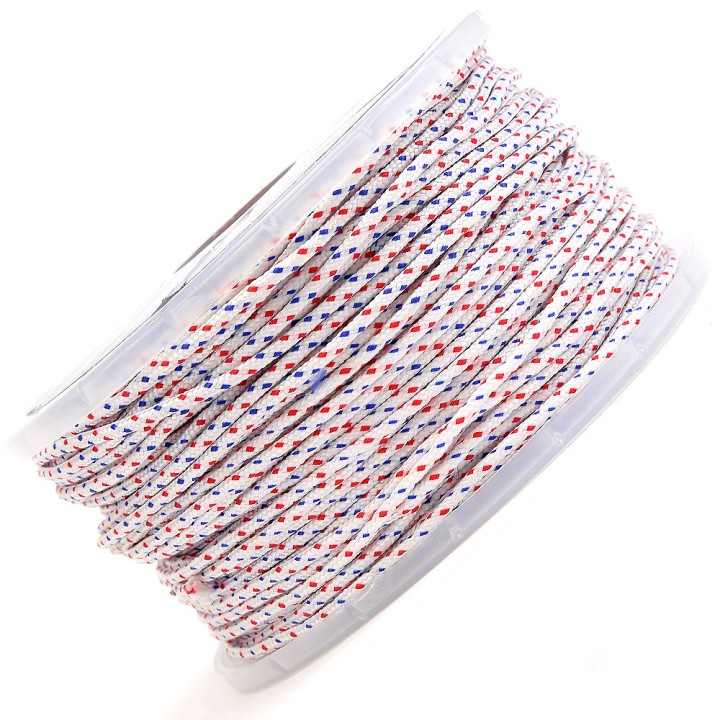 Corde de lanceur nylon. Ø 3 mm x 100 m. Cordon 16 fuseaux