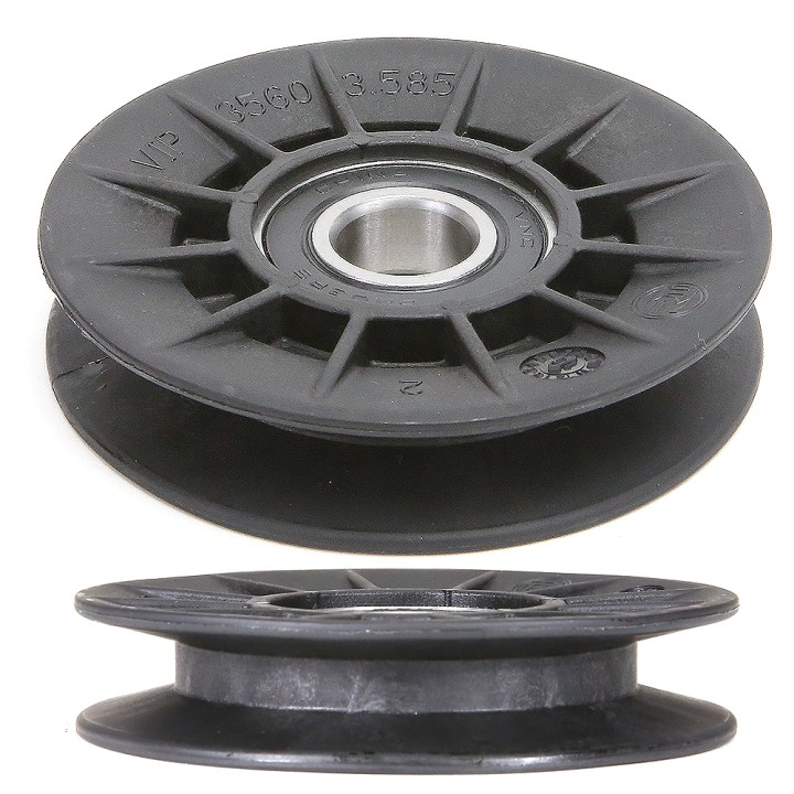 Poulie composite Ø 90 mm à gorge en V. VIP3560-3.585. Larg 20 mm