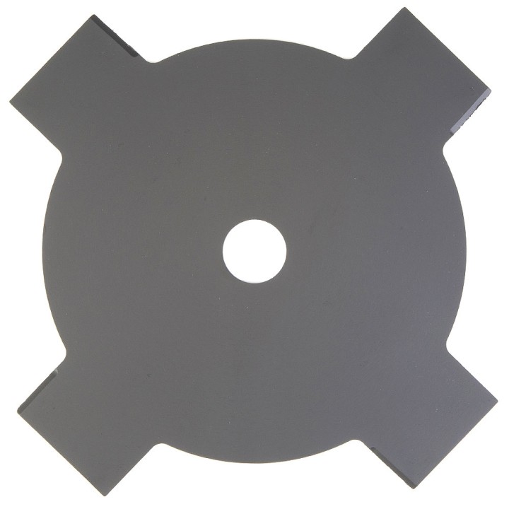 Lame 4 dents débroussailleuse. Ø 230 mm. Alésage 25,4 mm. Epaisseur 1,5 mm