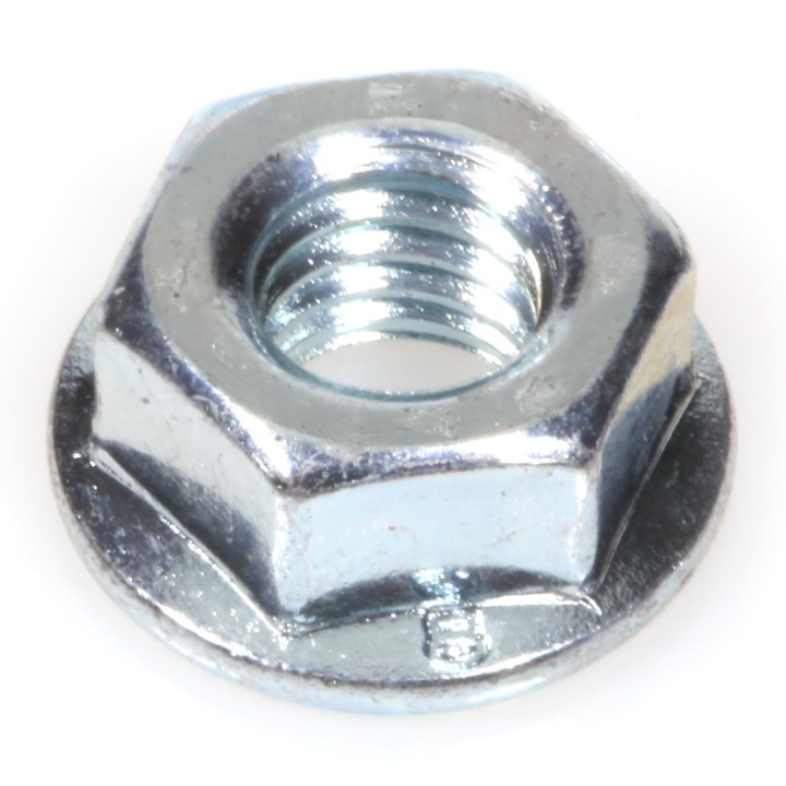 Ecrou lisse avec embase pour guide tronçonneuse. Ø 6 mm