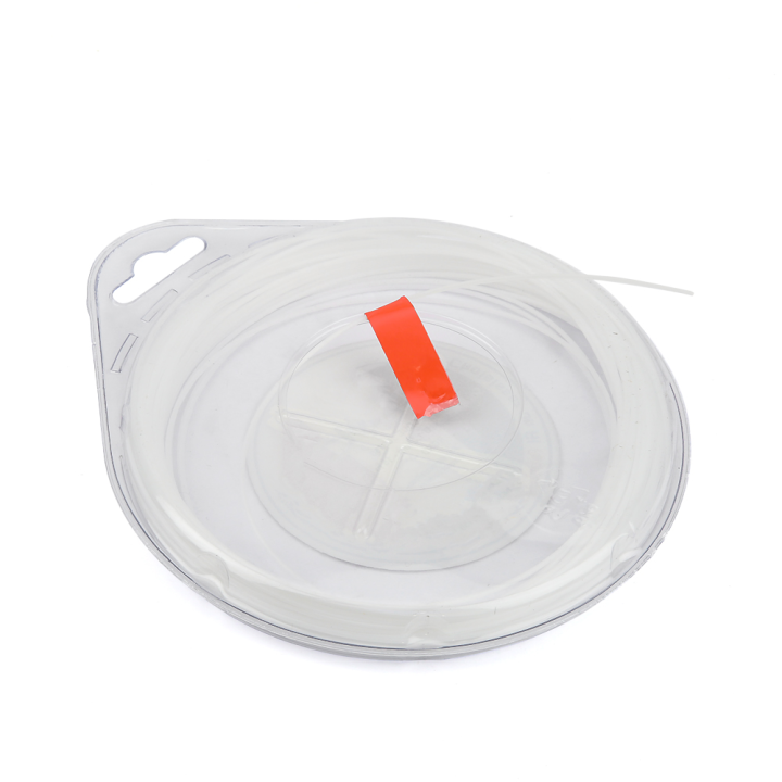 Fil nylon 3 mm x 30 m. Rond. Blanc. Blister. Fil débroussailleuse