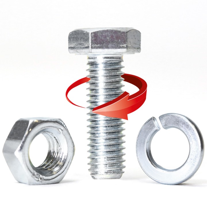 Boulons pour outils de fraise. Ø 8 mm x 25 mm. Pas à droite. x25