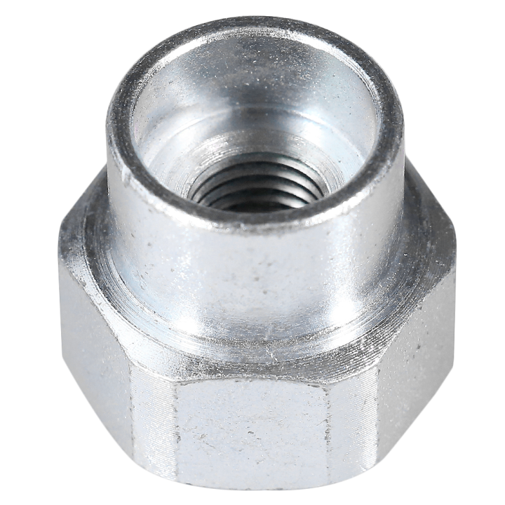 Adaptateur pour tête débroussailleuse Super pro Tecomec. Femelle. Ø 8x1,25. Pas à gauche.