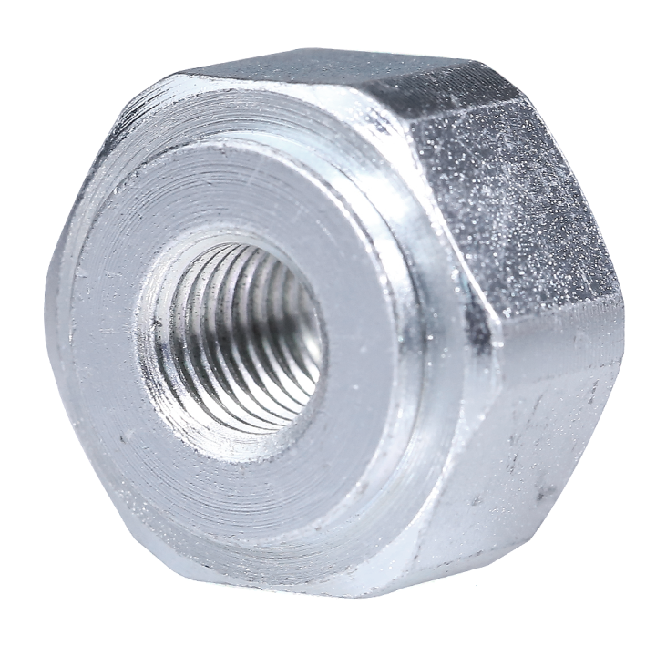 Adaptateur pour tête débroussailleuse Super pro Tecomec. Femelle. Ø 12x1,75. Pas à gauche. Pour Husqvarna & Stihl.