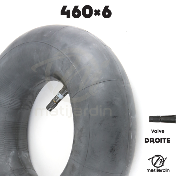 Chambre à air spéciale motoculture. 400 x 6. Valve droite