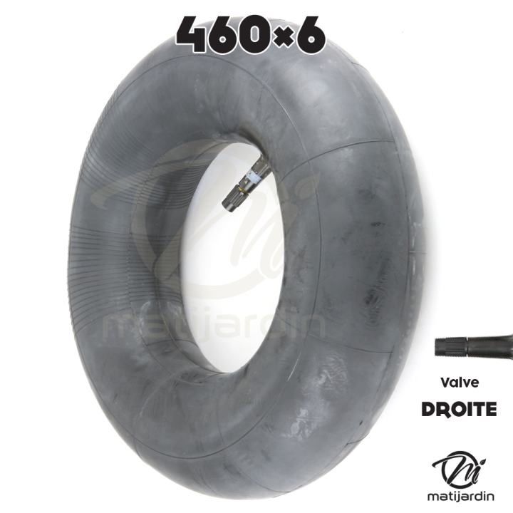 Chambre à air spéciale motoculture. 400 x 6. Valve droite