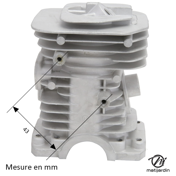 Cylindre piston adaptable pour tronçonneuse Husqvarna 136, 137. Diamètre 38 mm