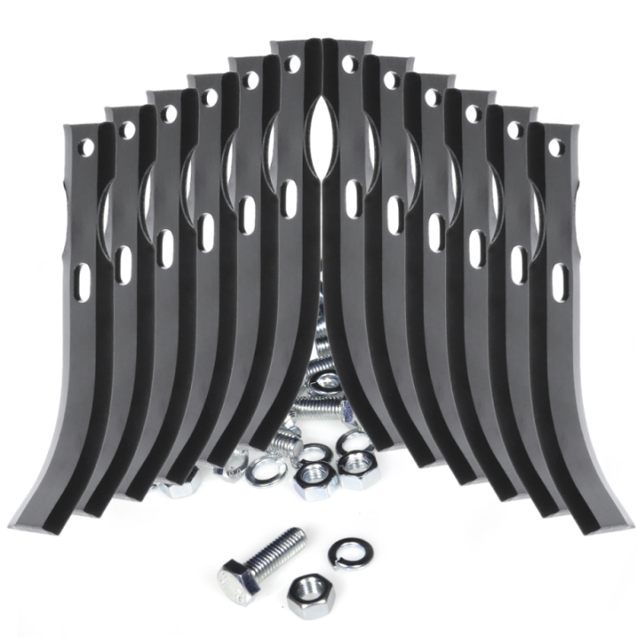 Outils, couteaux de fraises universels réversibles. Type bineur. Longueur : 190 mm