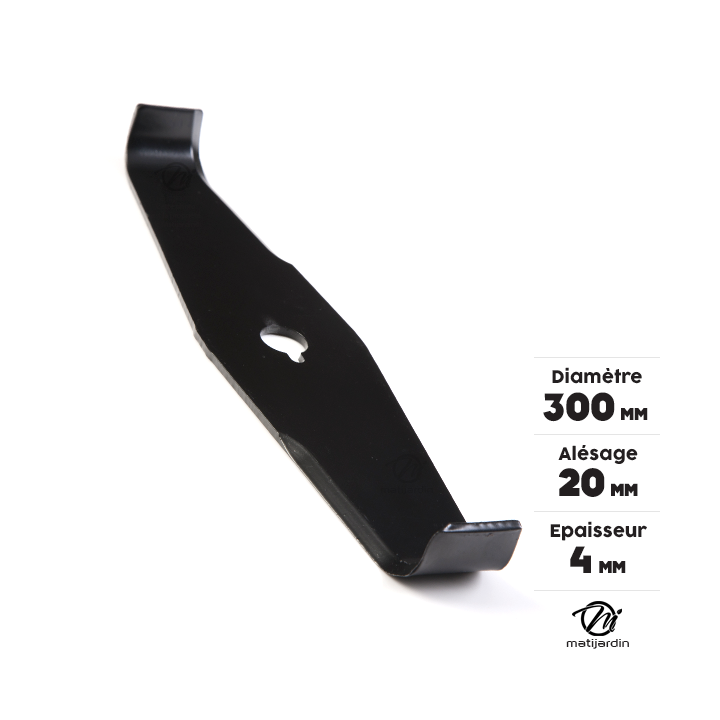 Lame débroussailleuse spéciale ronce. Ø 300 mm. Alésage 20 mm. Epaisseur 4 mm